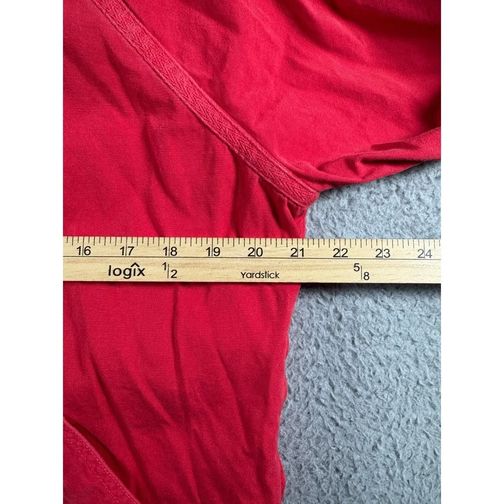 J Crew Full Zip Hooded Shacket Jacket Red Mens Size Small 100% Cotton